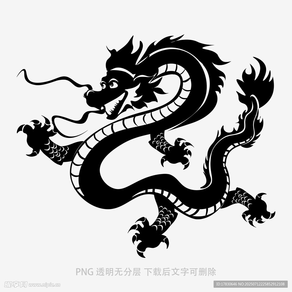 传统中国龙图案