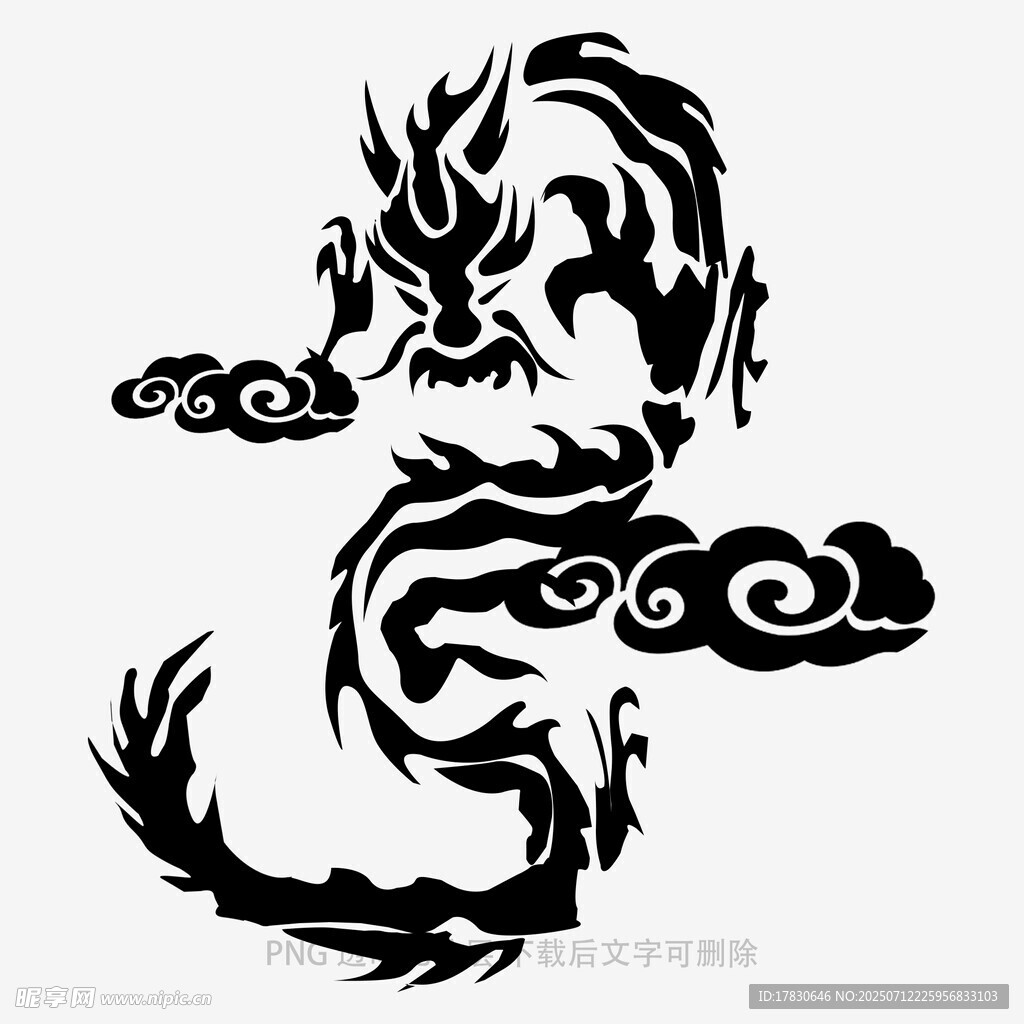 中式龙纹图案
