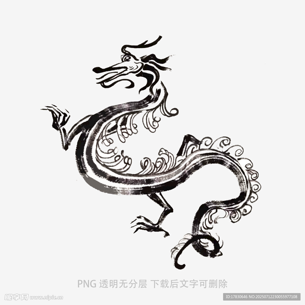 传统中式龙纹图案设计