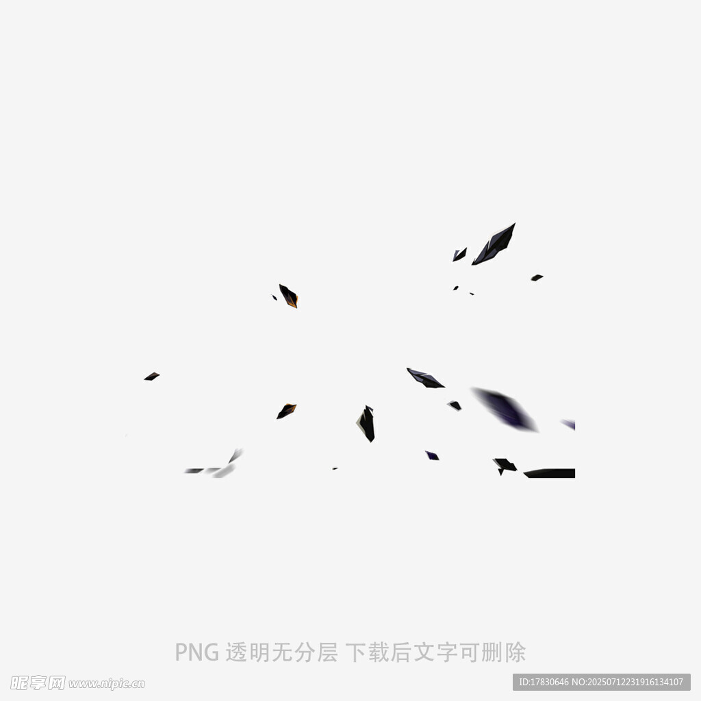 墨点飞散抽象艺术画面