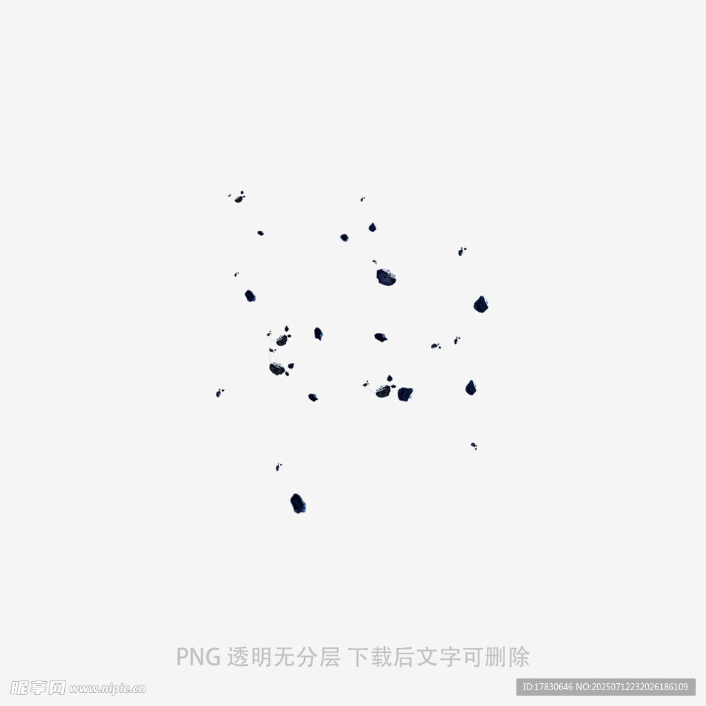 抽象墨点艺术图案