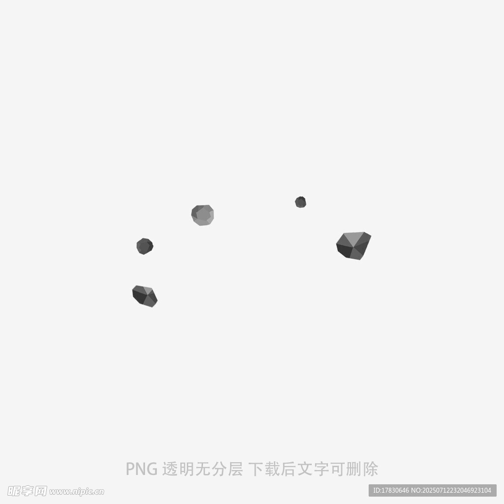 简约水墨风格点状图案