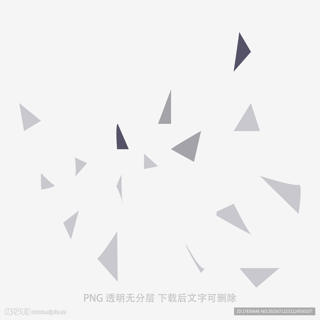 几何碎片漂浮抽象背景图