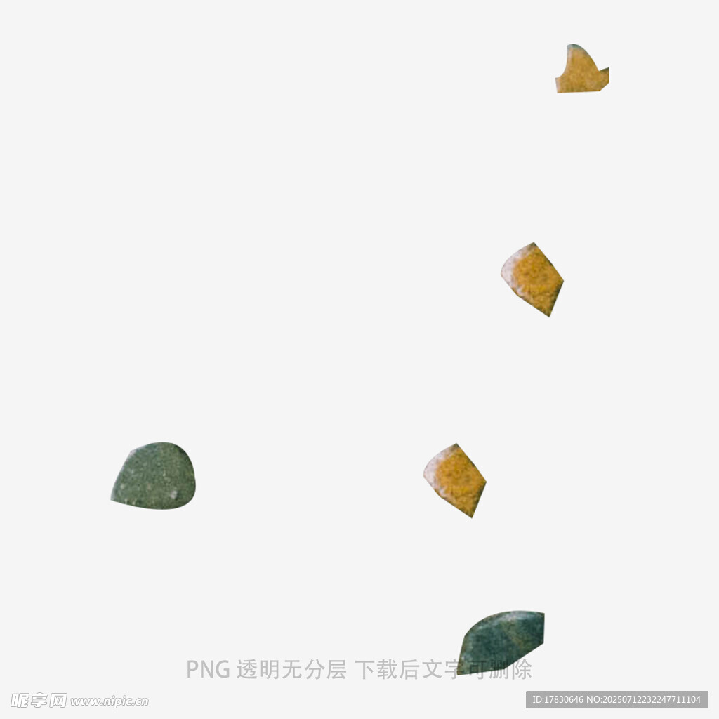 空中飘落的多彩叶片