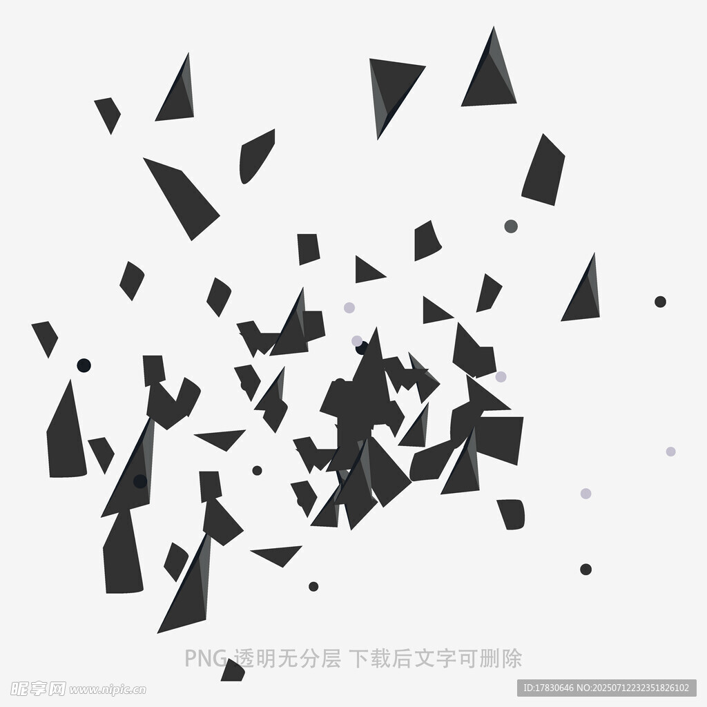 破碎的几何图形