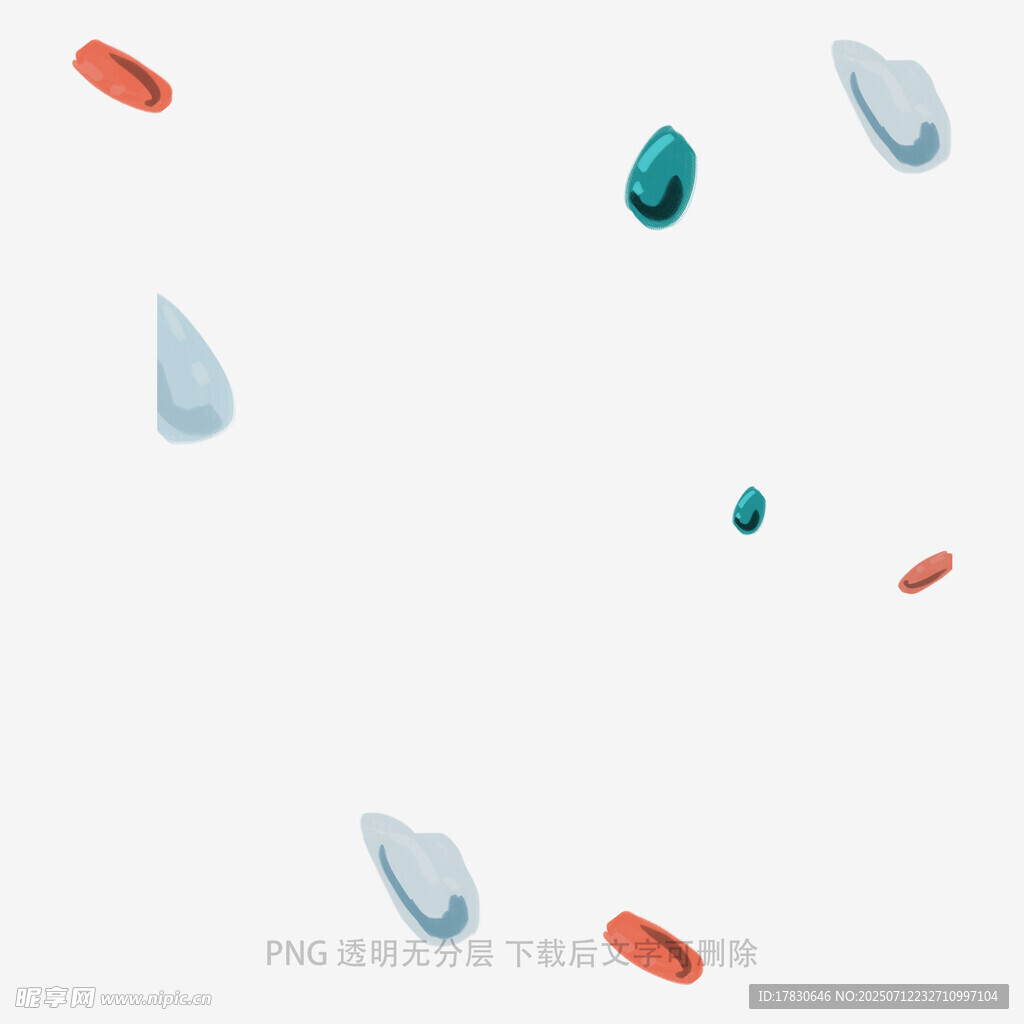 多彩宝石悬浮画面