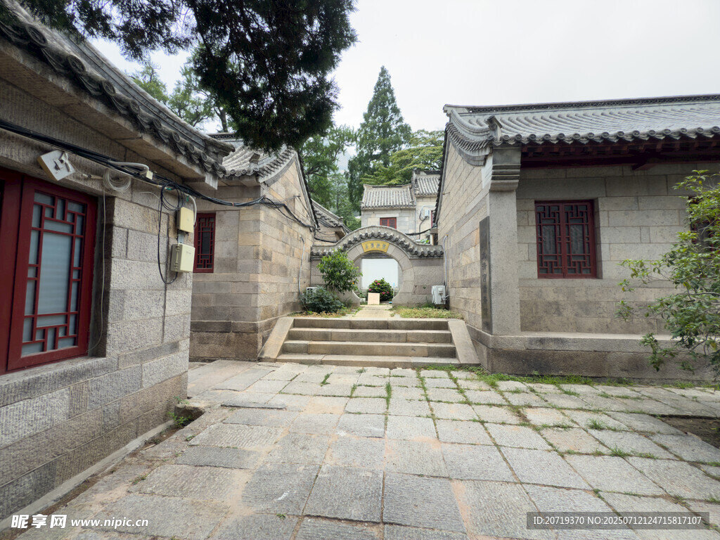 古雅庭院中式建筑景致