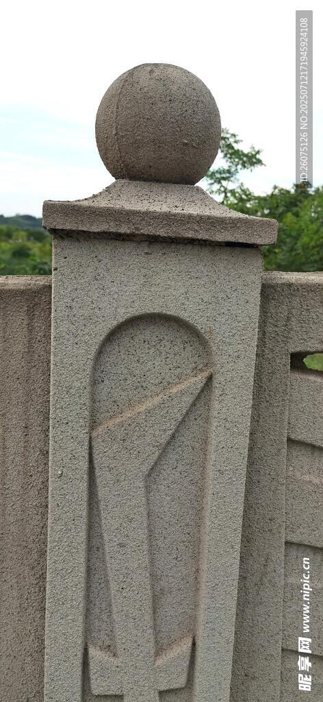 石雕栏杆装饰细节展示