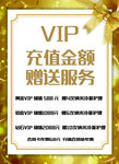 VIP充值赠送服务优惠海报