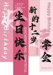 十二岁生日季会海报  布置