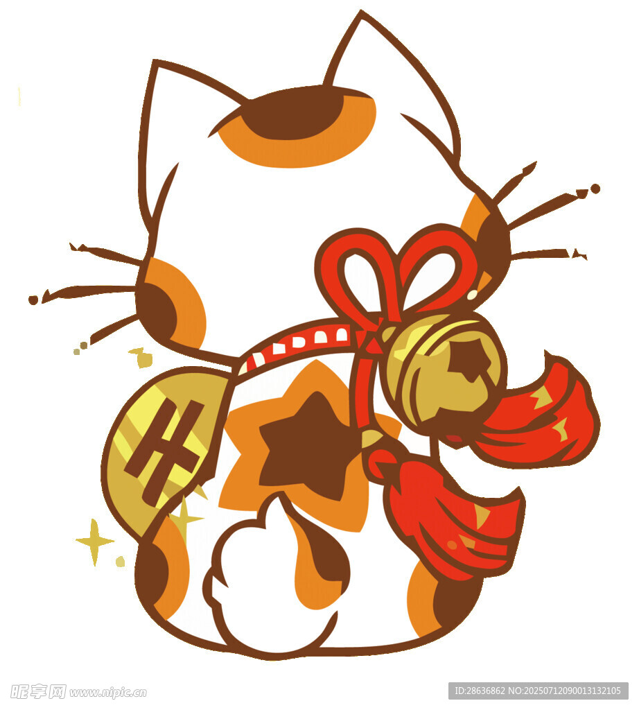 招财猫插画