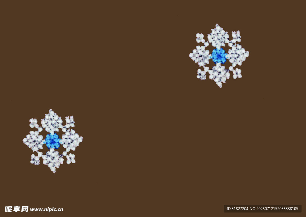 蓝钻雪花