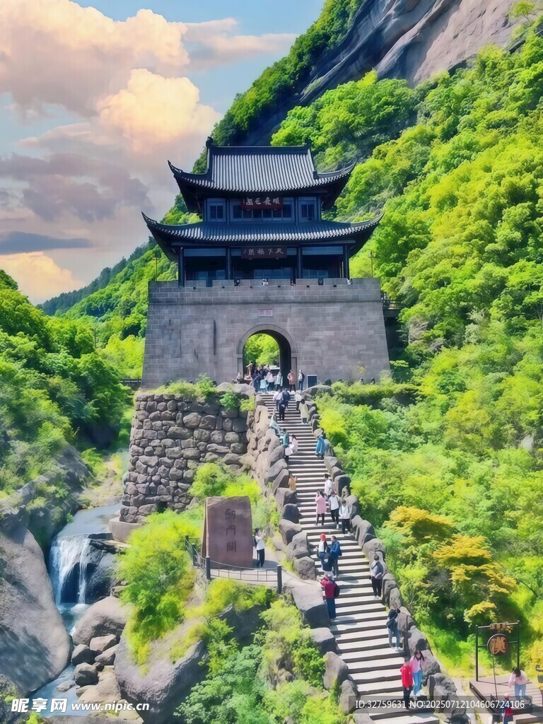 山间古建