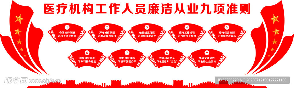 医疗机构工作人员廉洁从业九项准