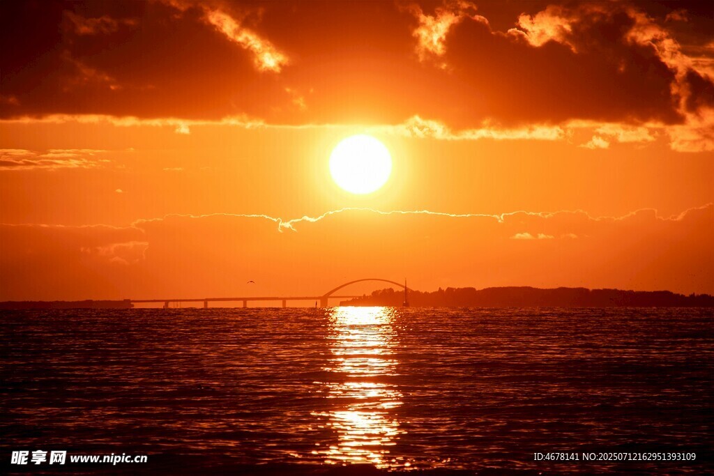 海上日落美景