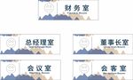 简约企业办公室侧挂门牌科室牌