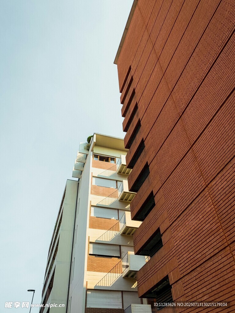 现代建筑外观特写