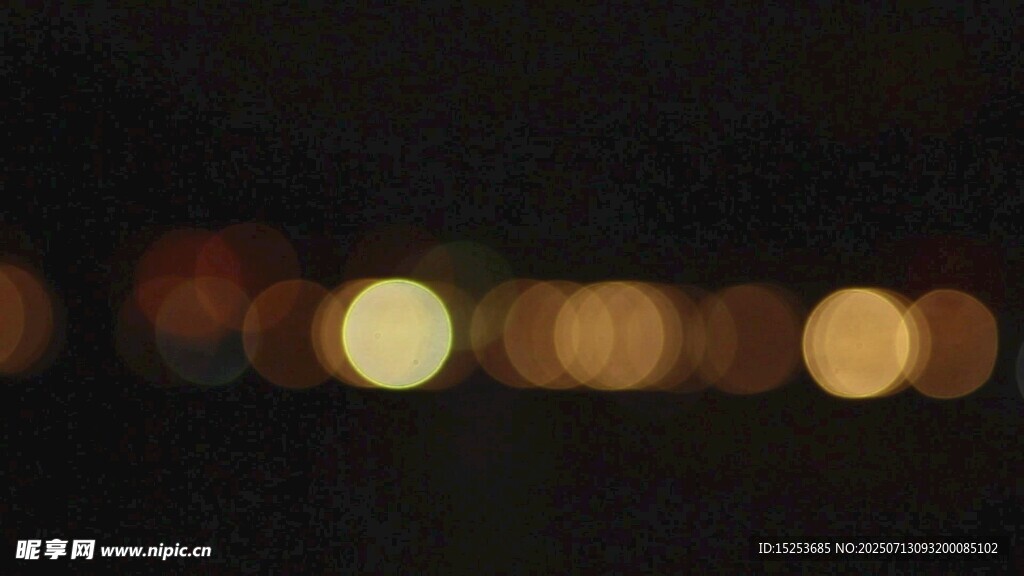 夜晚光斑模糊光影效果