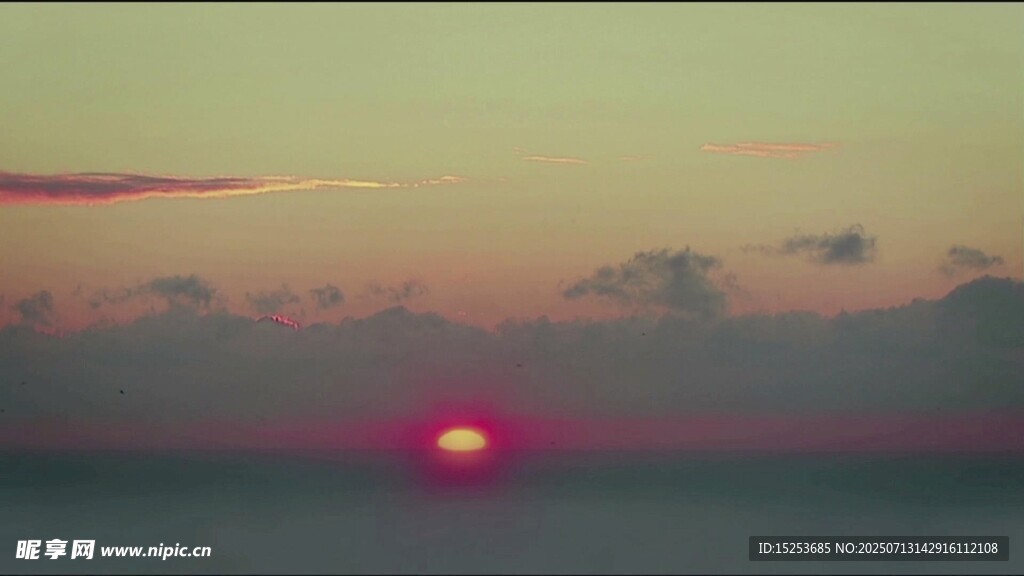 海上落日美景