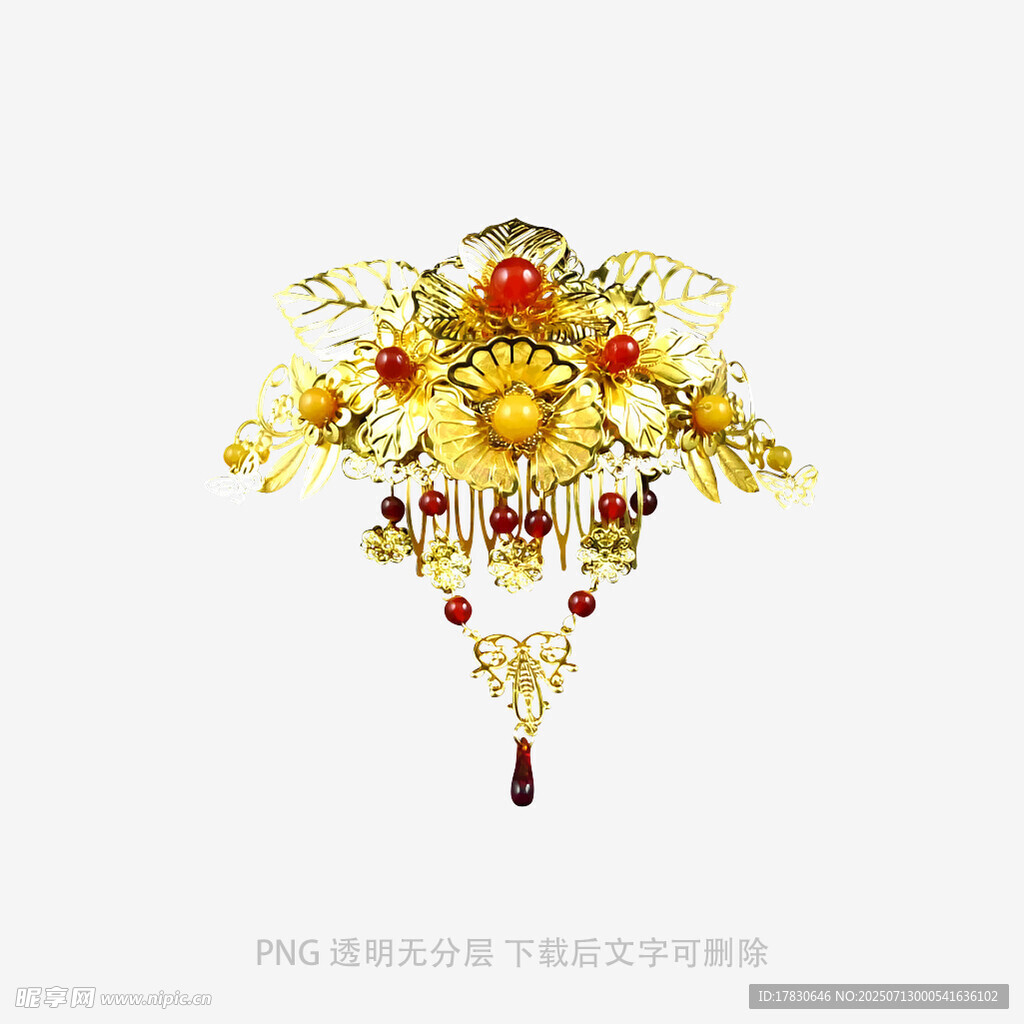 中式华丽凤冠头饰