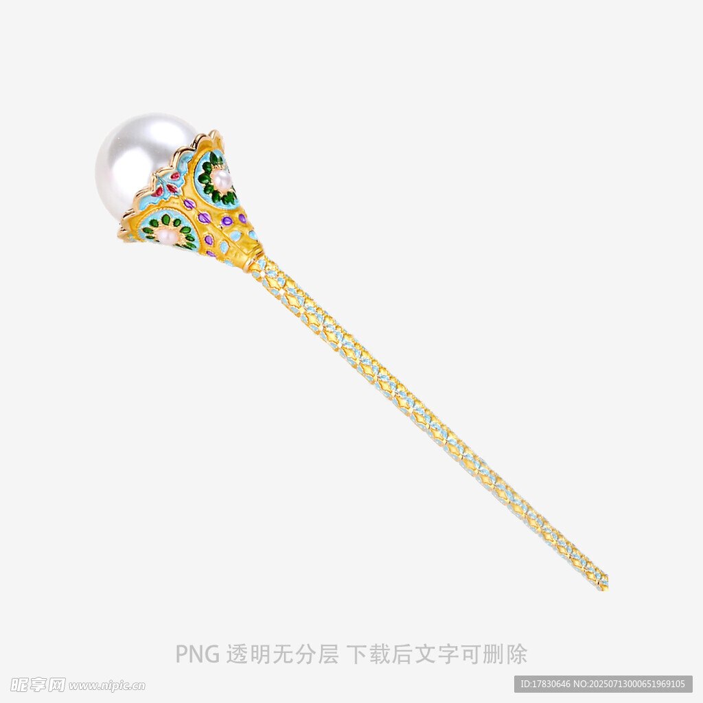 精美宝石珍珠镶嵌华丽权杖