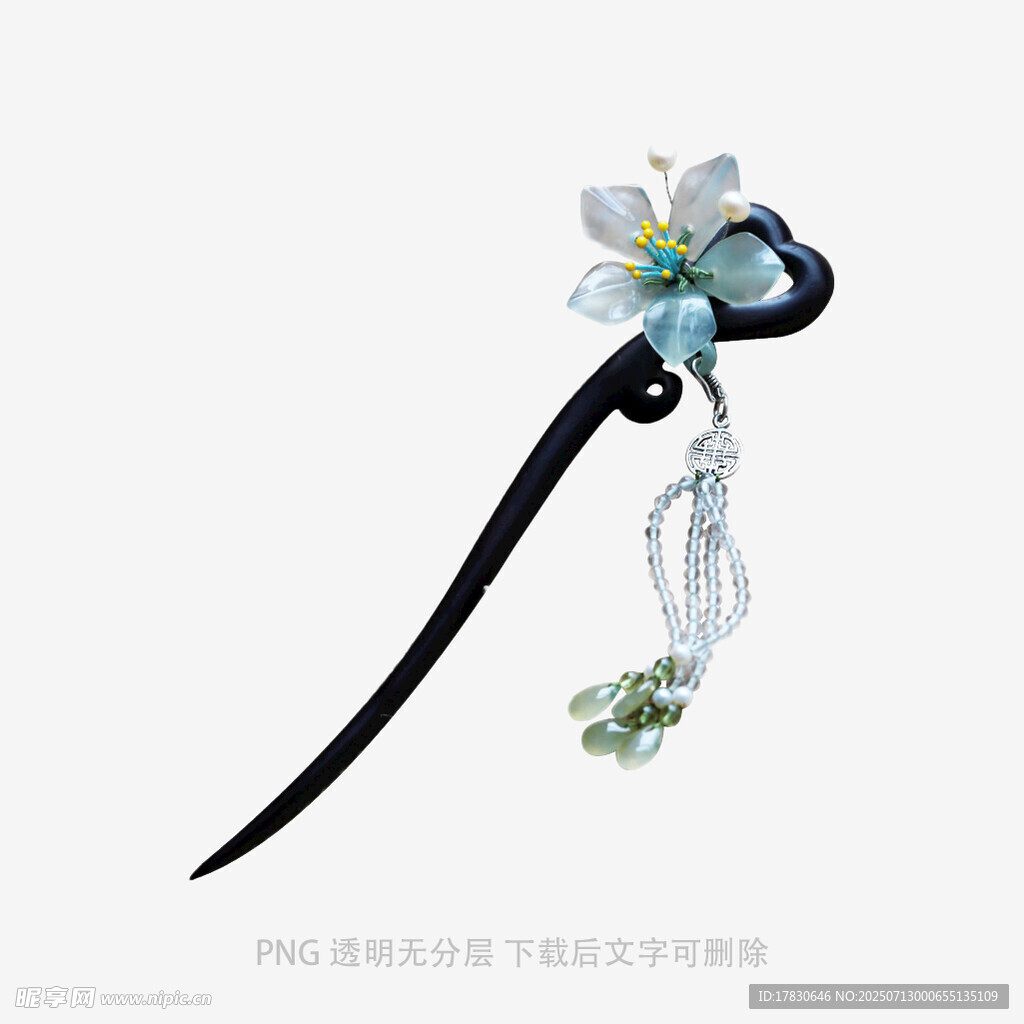 古风花朵流苏发簪