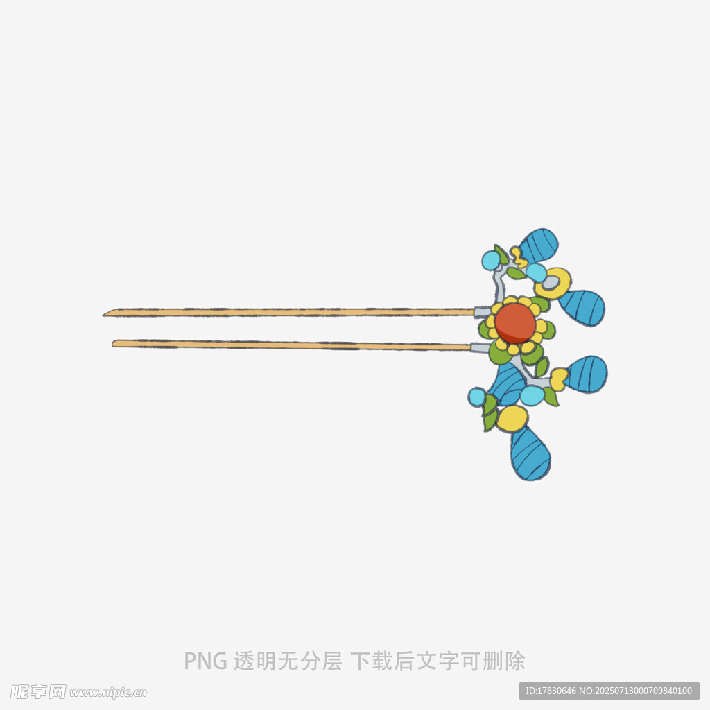 古风花朵发簪