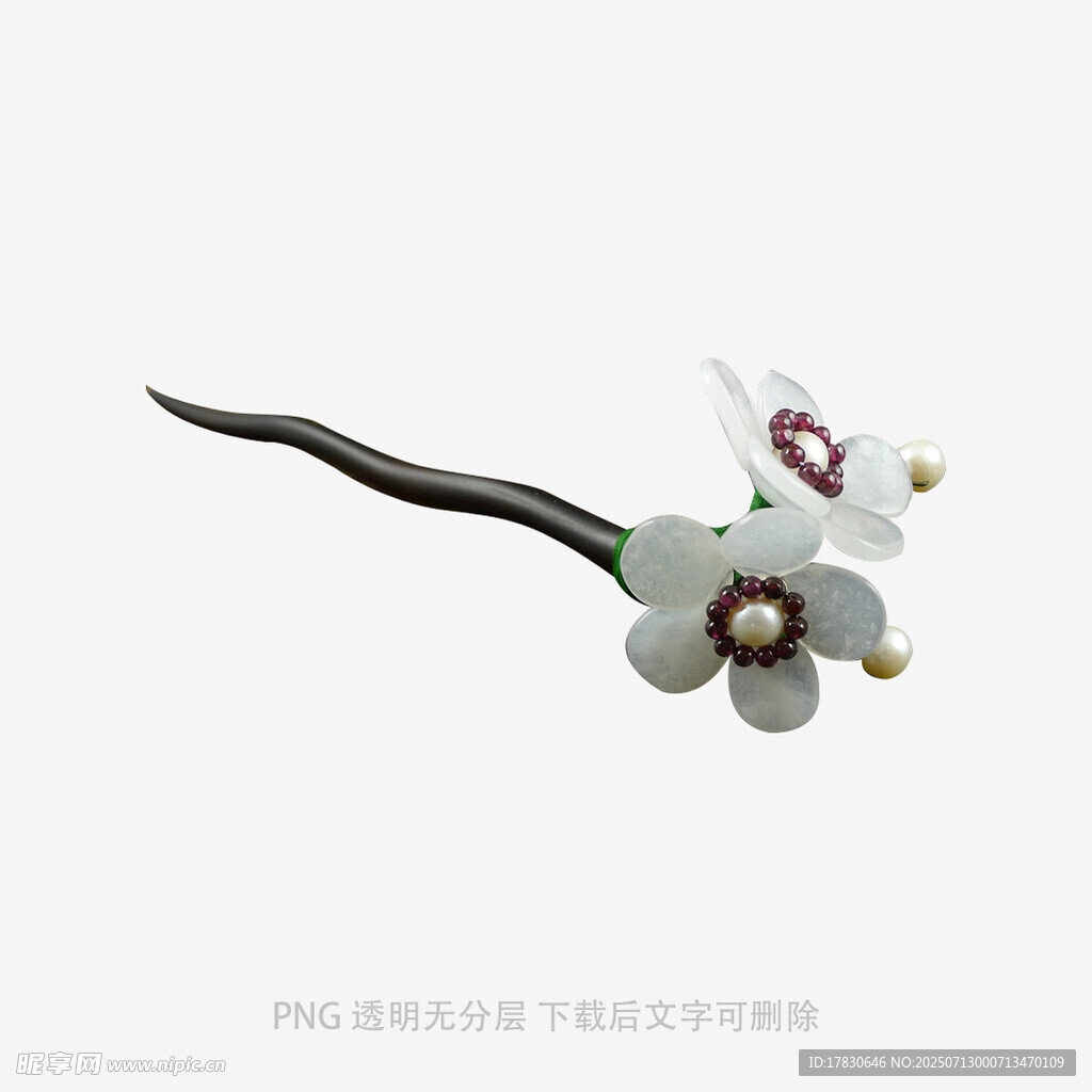 花朵造型古风发簪