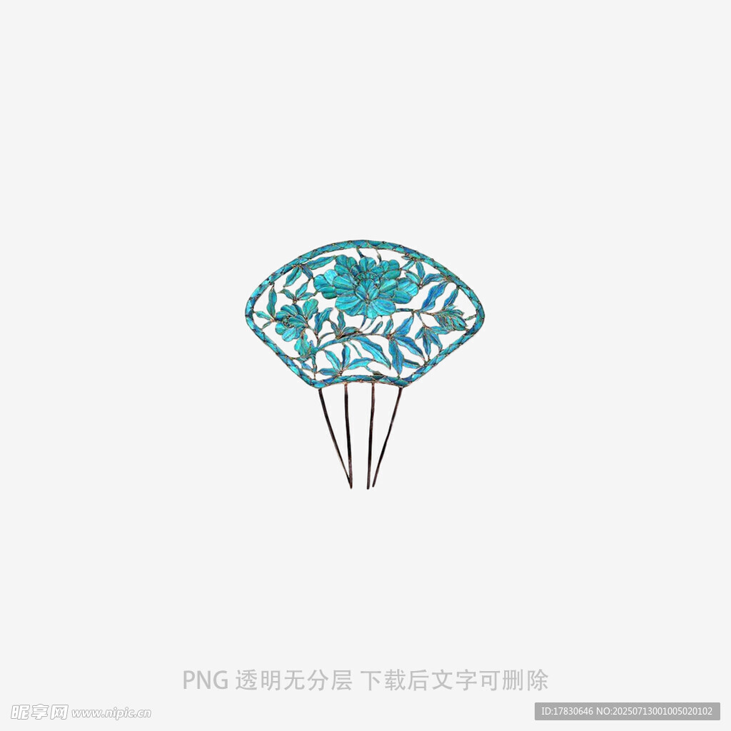 精致蓝绿宝石戒指图案