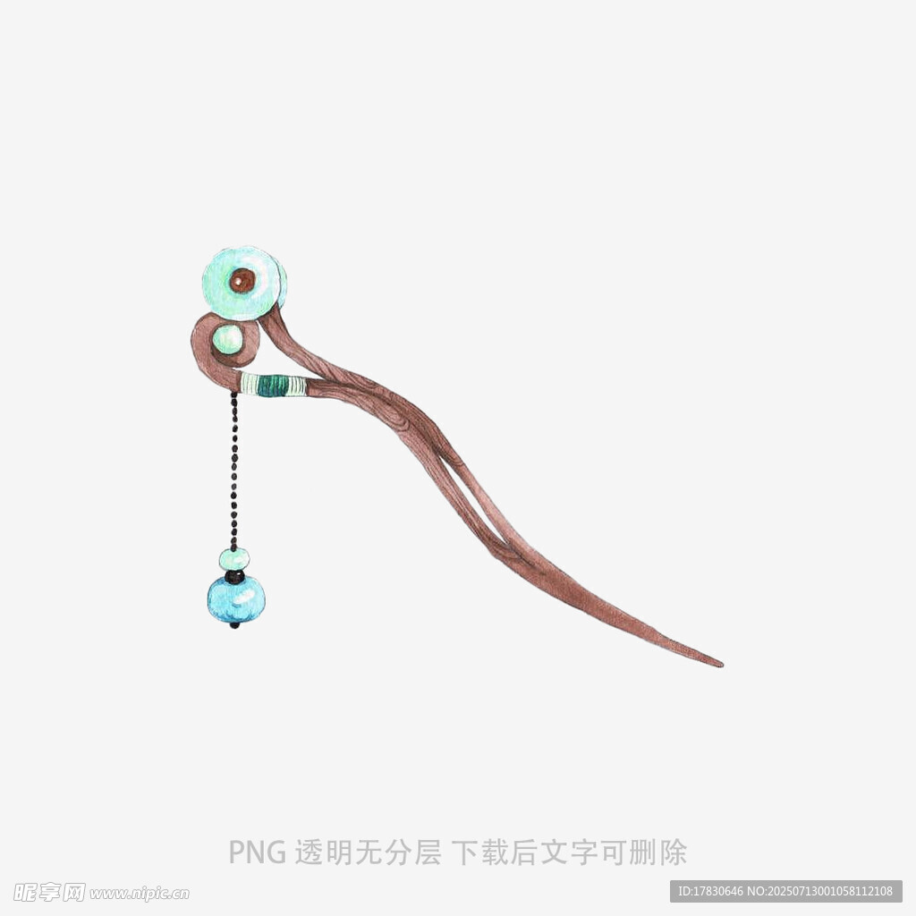 古风金属流苏发簪饰品