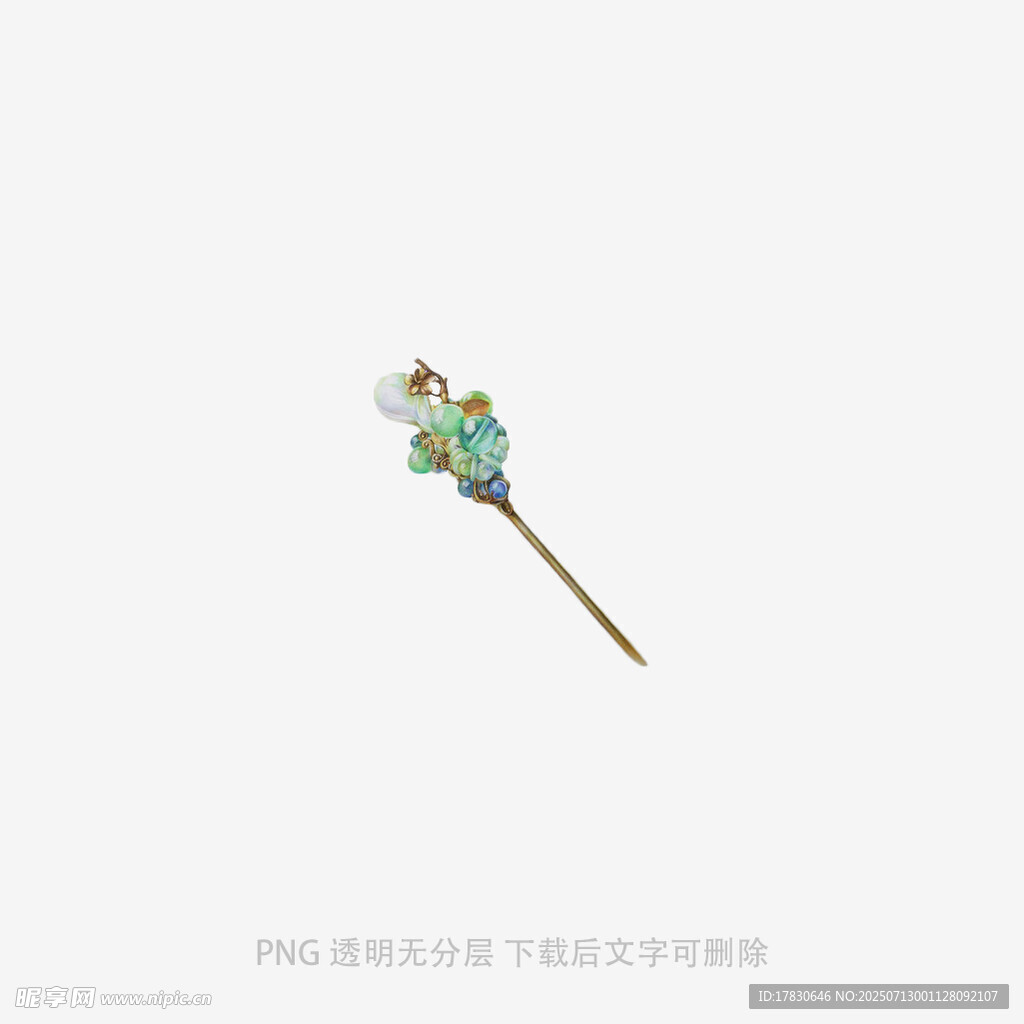 精致花朵造型金属胸针