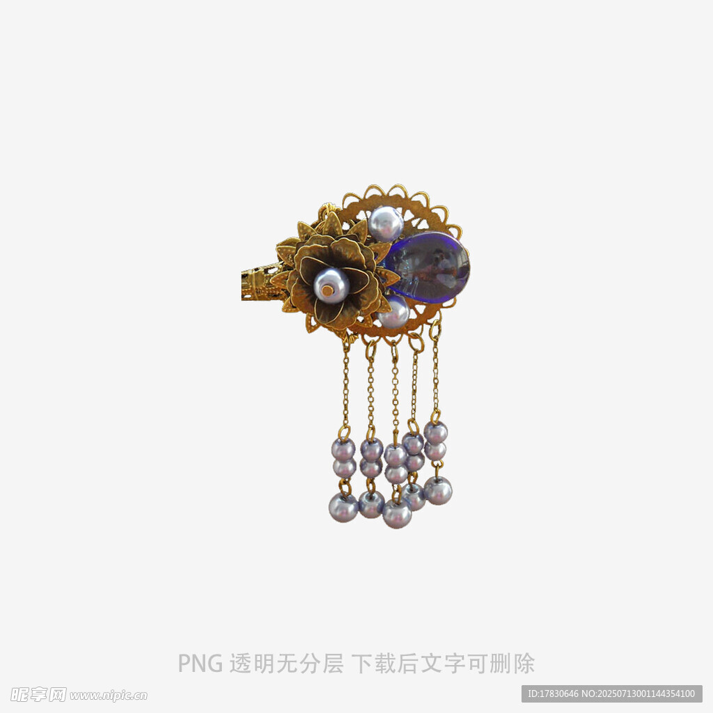 古风华丽流苏发夹