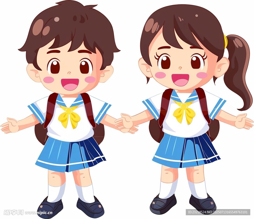 卡通小学生