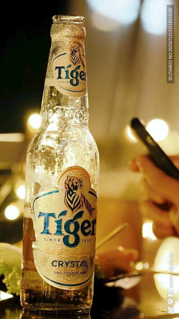 虎牌啤酒特写