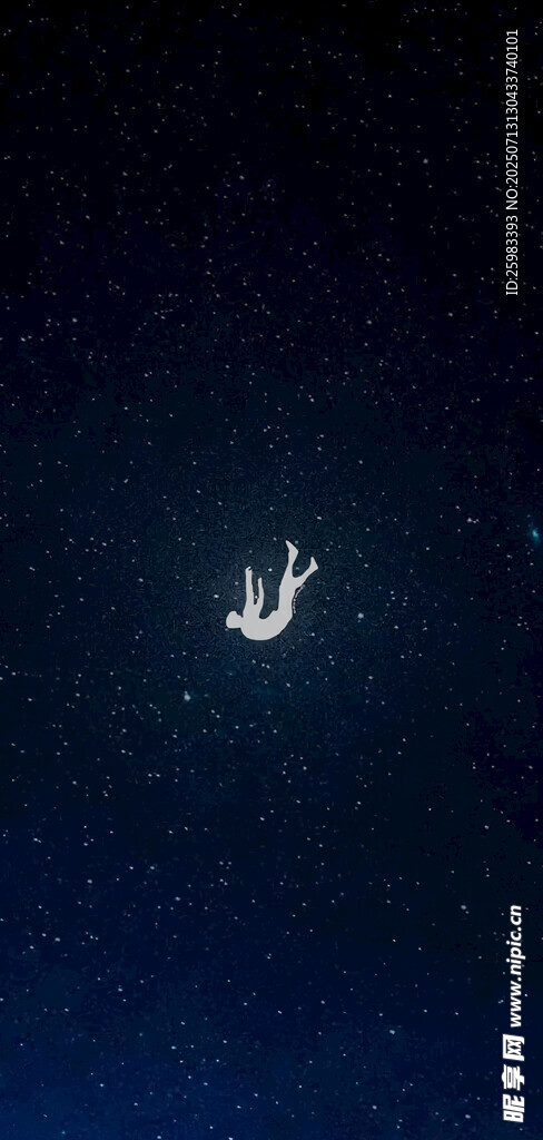 漂浮的人形底纹