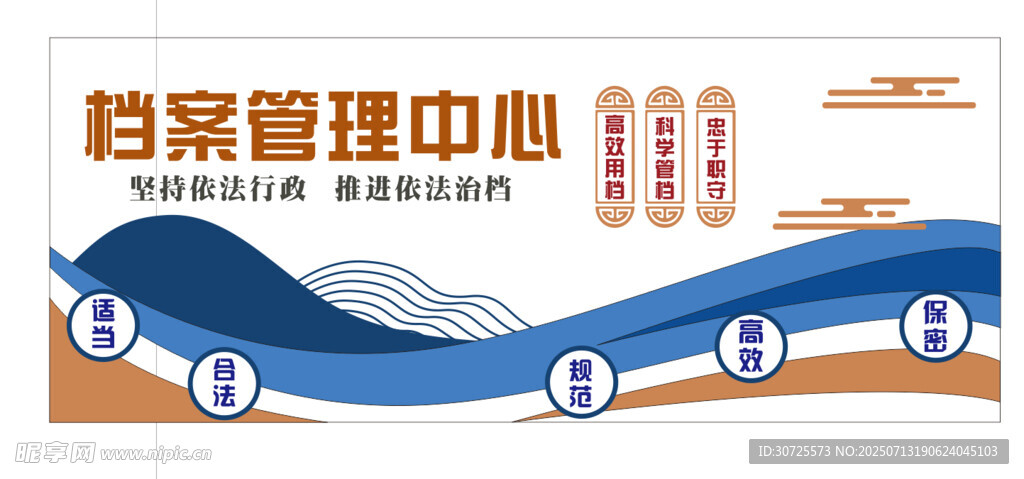 档案管理中心流程展示图