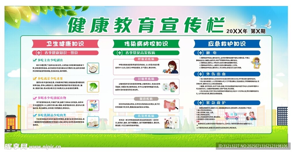 健康教育宣传栏展示