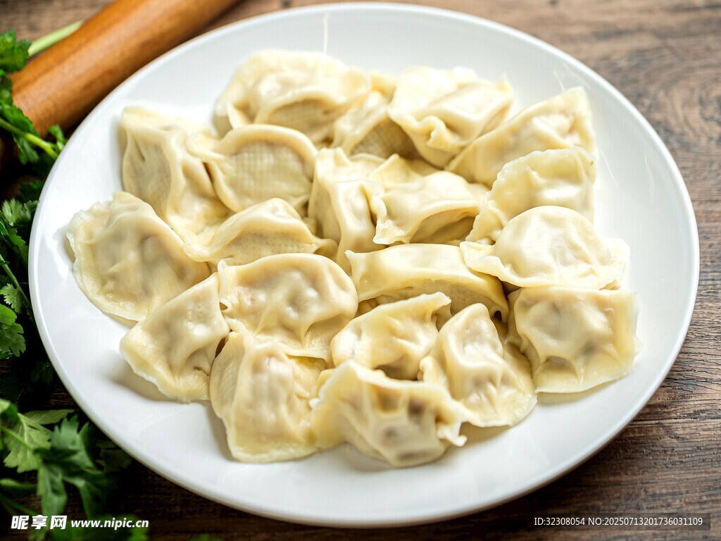 一盘美味饺子