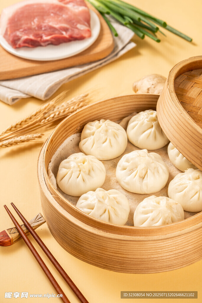 竹笼蒸包 