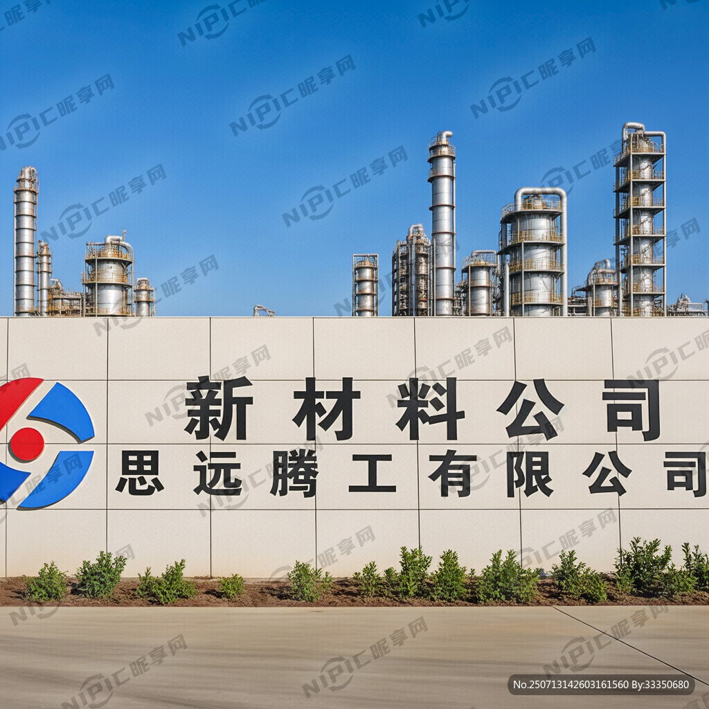 石化企业的标志墙 企业名称