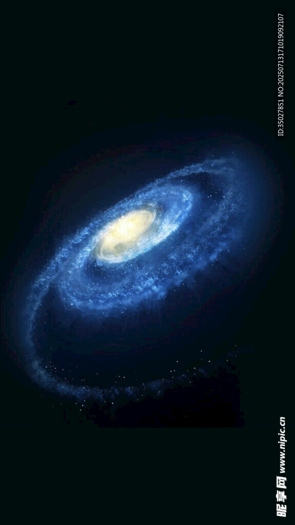 蓝色旋涡星系
