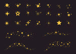 金色星星图案