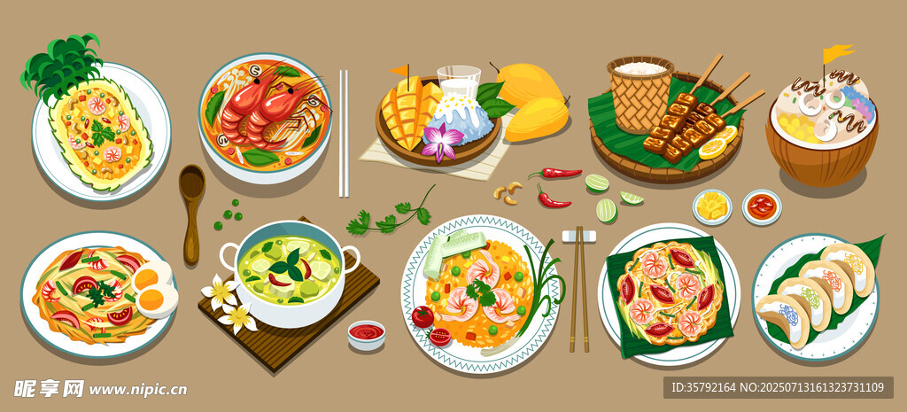 美食插画