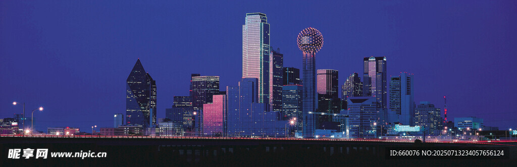 城市璀璨夜景