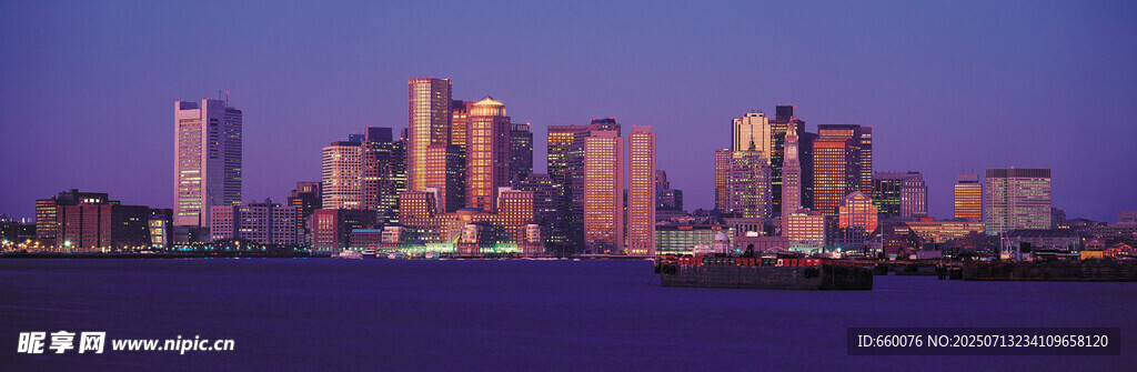城市夜景 璀璨天际线