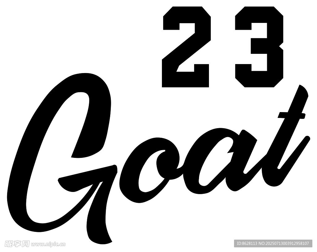 23号传奇GOAT标志