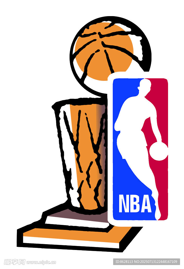 NBA总冠军奖杯标志