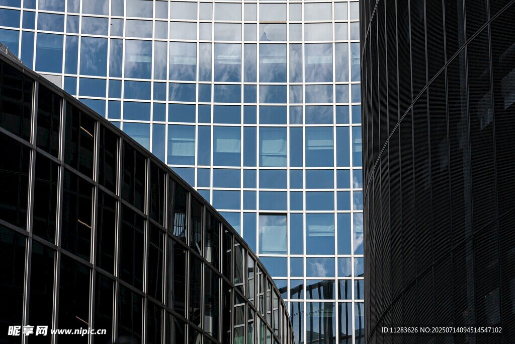 现代都市摩天大楼景观