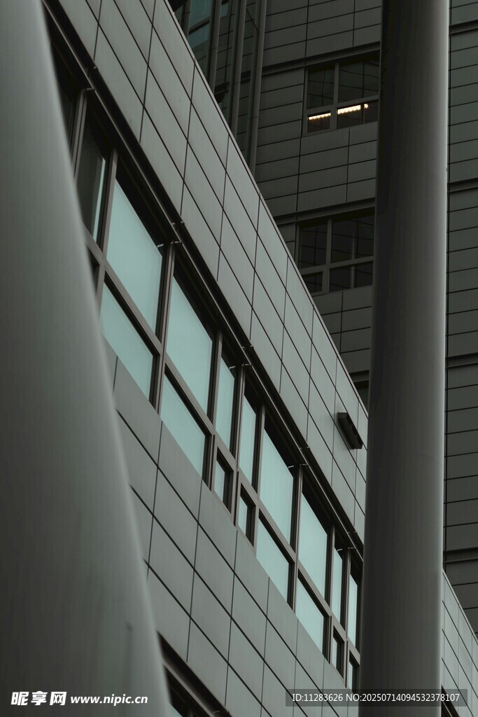 现代建筑局部特写