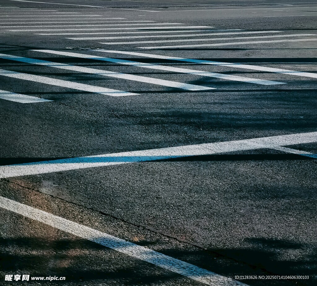 道路标线特写